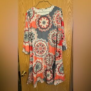 Floral Mandala Print Women's Top